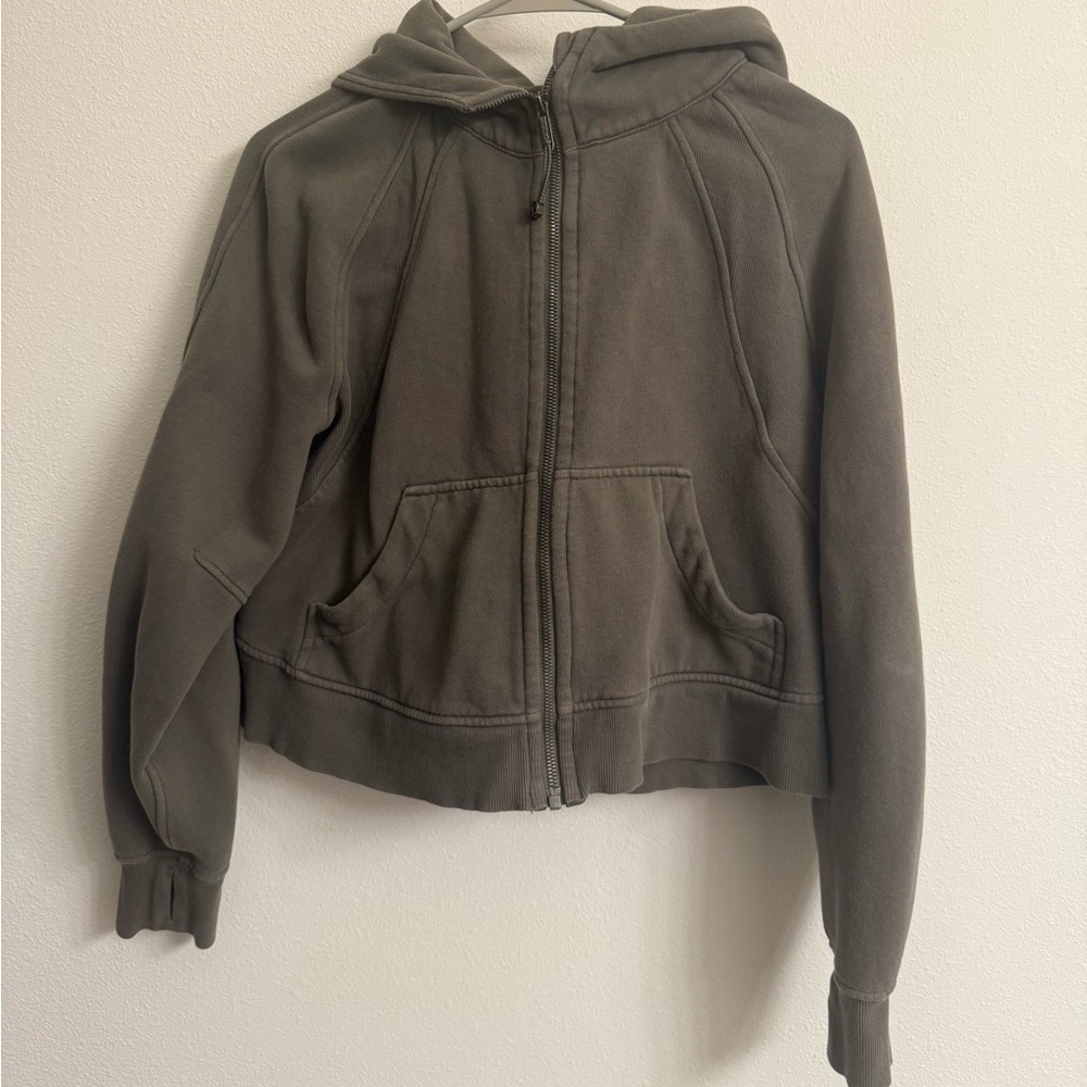 lululemon athletica Olive Scuba S/M Hoodie
